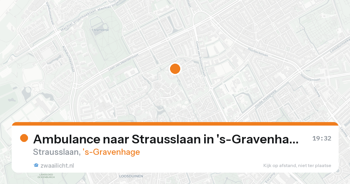 Ambulance naar Strausslaan in 's-Gravenhage — 10 mei 2026