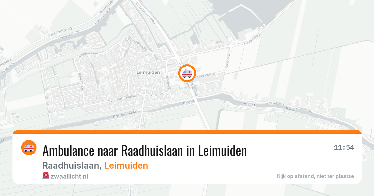Ambulance naar Raadhuislaan in Leimuiden — 4 mei 2026