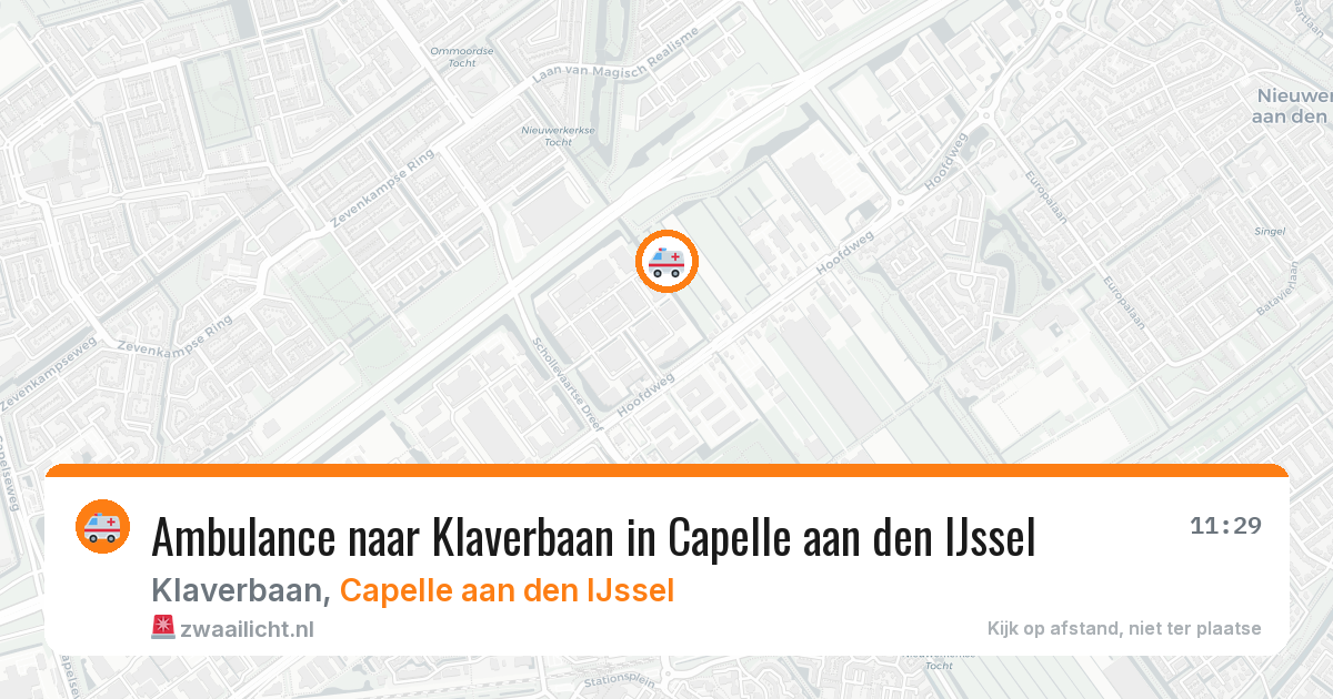 Ambulance naar Klaverbaan in Capelle aan den IJssel — 15 jul 2026