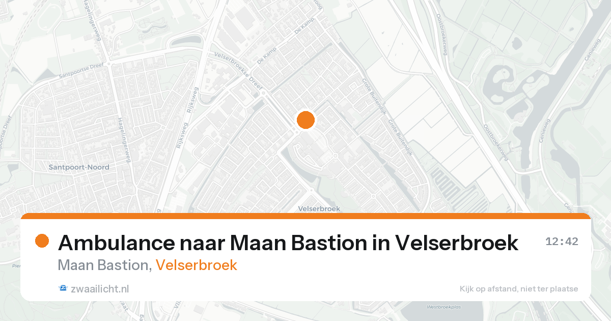 Ambulance naar Maan Bastion in Velserbroek — 15 aug 2026
