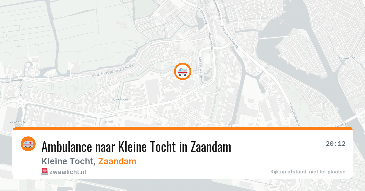 Ambulance naar Kleine Tocht in Zaandam — 9 jul 2026