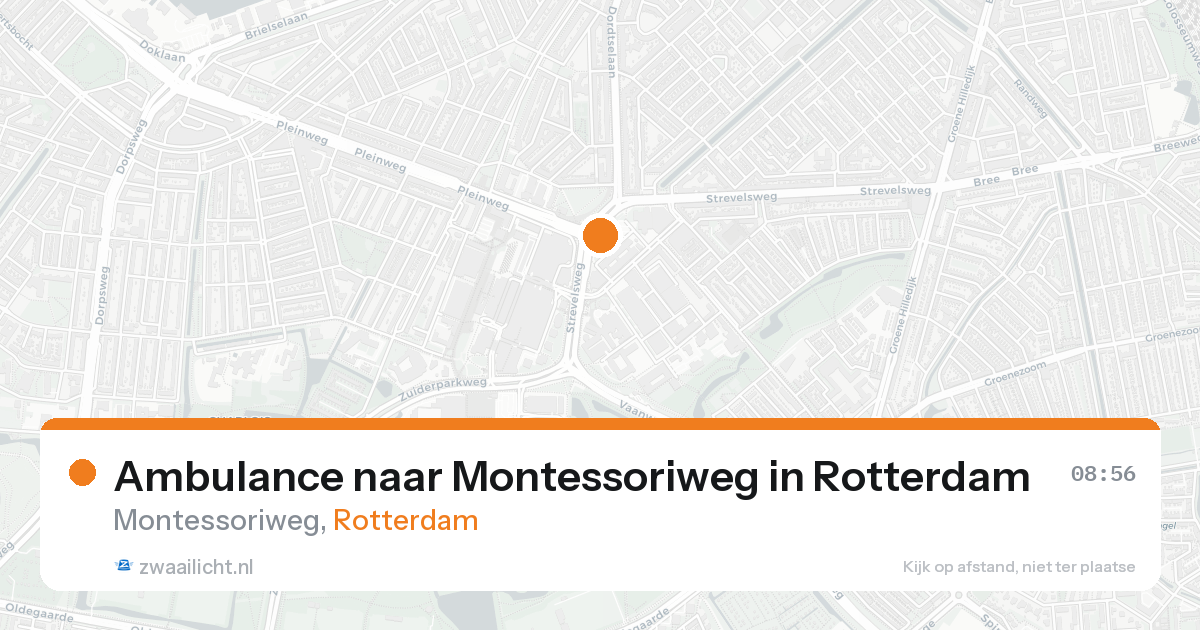 Ambulance naar Montessoriweg in Rotterdam — 29 mei 2026