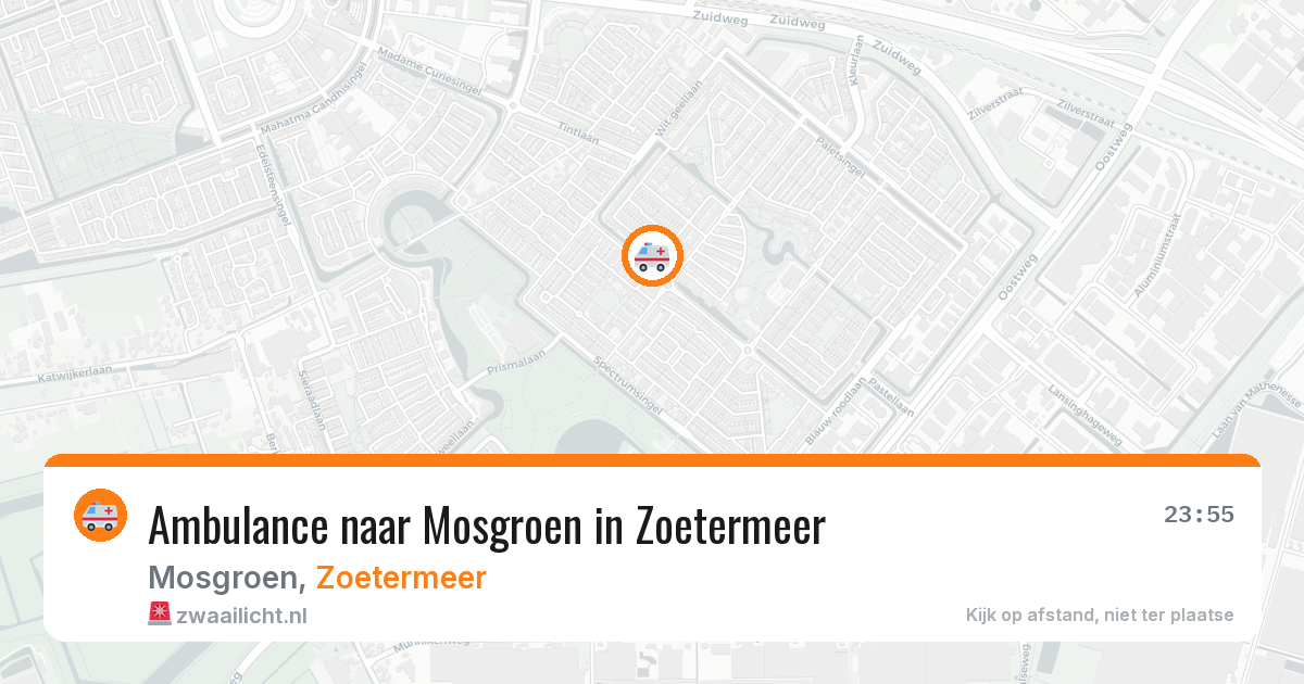 Ambulance naar Mosgroen in Zoetermeer — 5 mei 2026