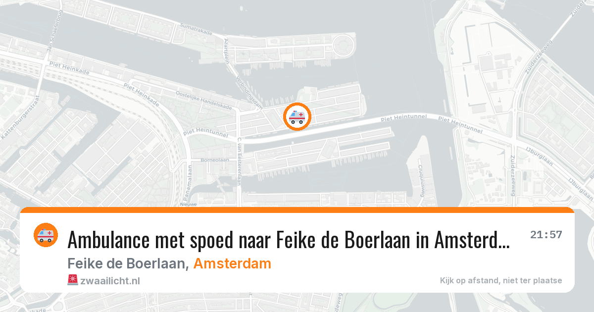 Ambulance met spoed naar Feike de Boerlaan in Amsterdam — 2 jul 2026