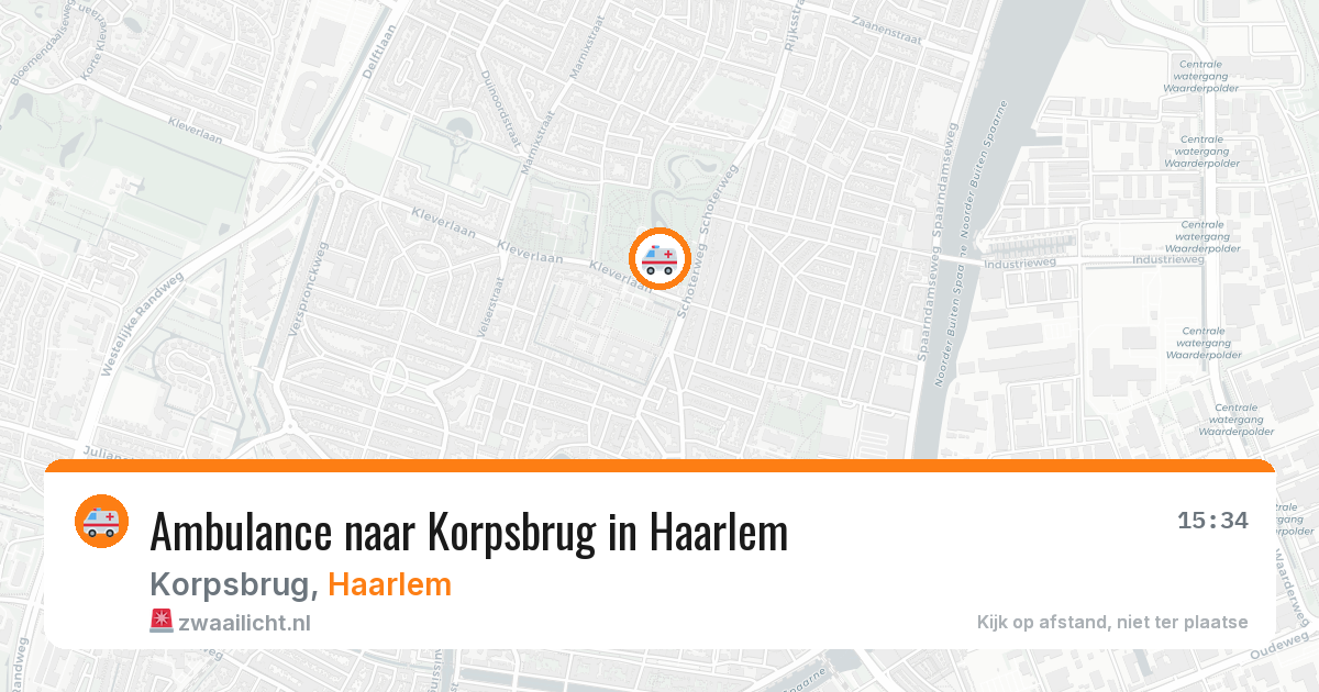 Ambulance naar Korpsbrug in Haarlem — 17 jul 2026