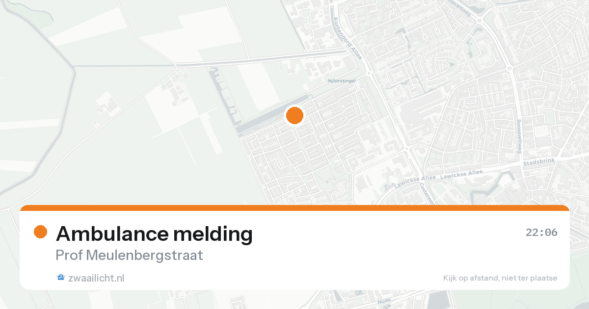 Ambulance melding — 31 jan 2026