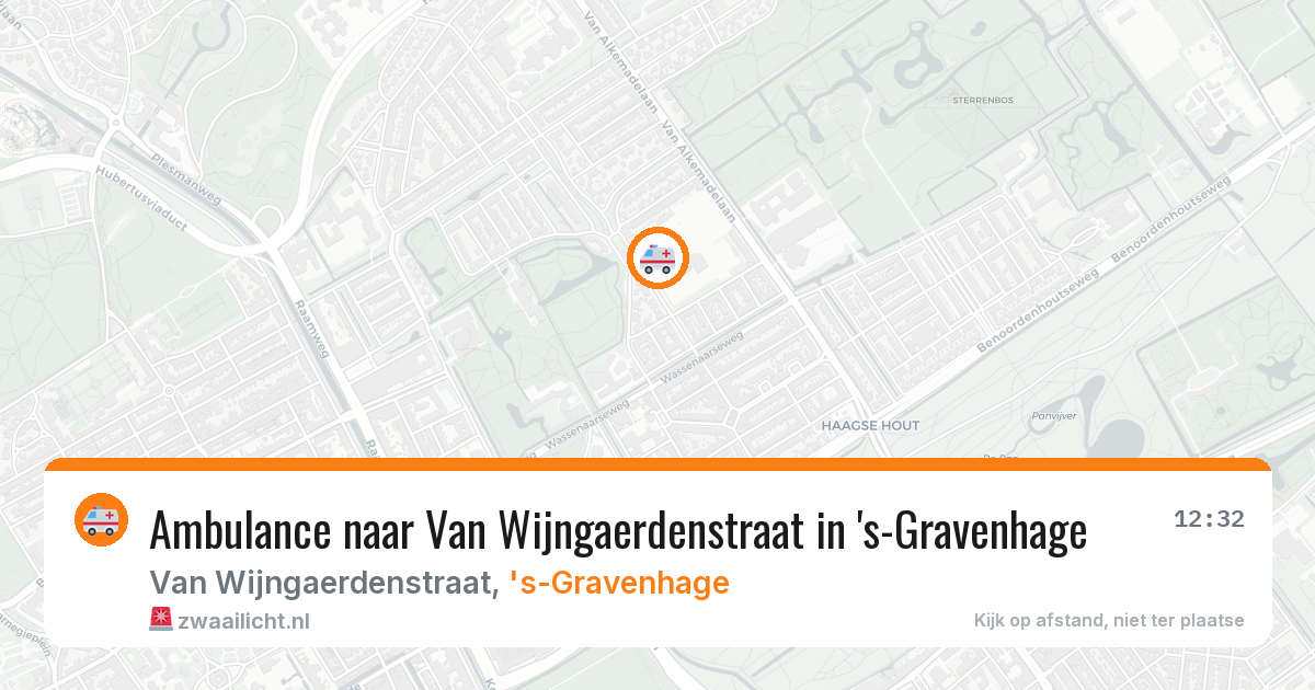 Ambulance naar Van Wijngaerdenstraat in 's-Gravenhage — 7 apr 2026