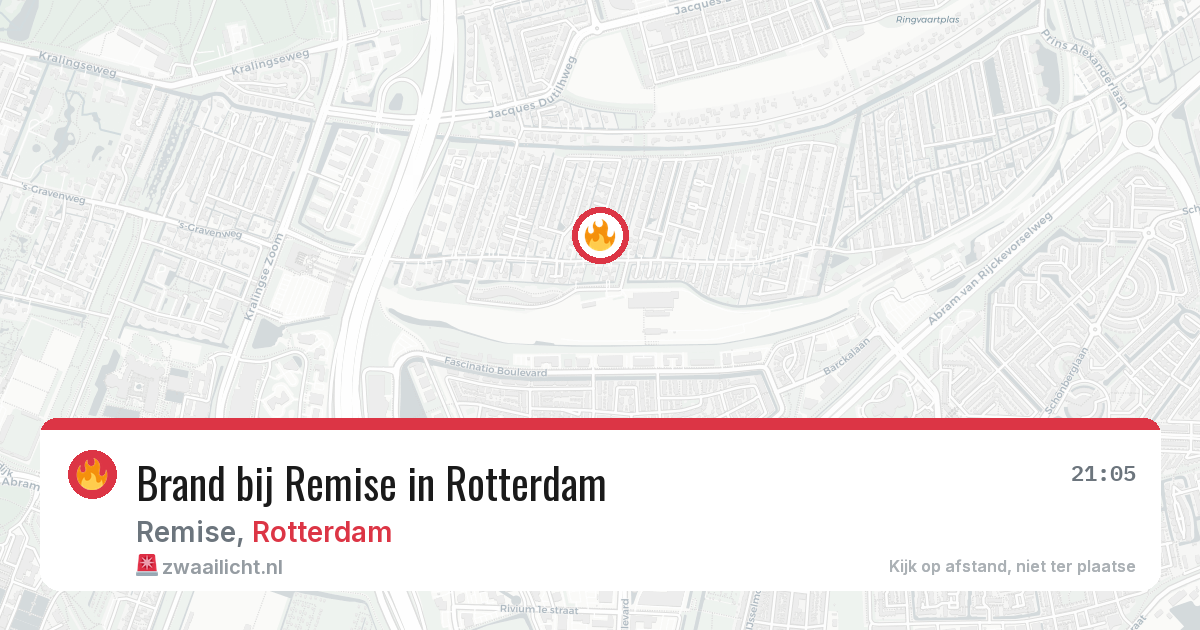 Brand bij Remise in Rotterdam — 12 feb 2026
