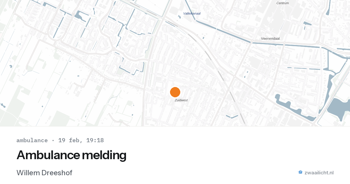 Ambulance melding — 19 feb 2026