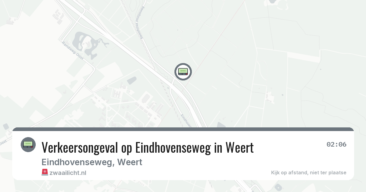 Verkeersongeval op Eindhovenseweg in Weert — 6 feb 2026