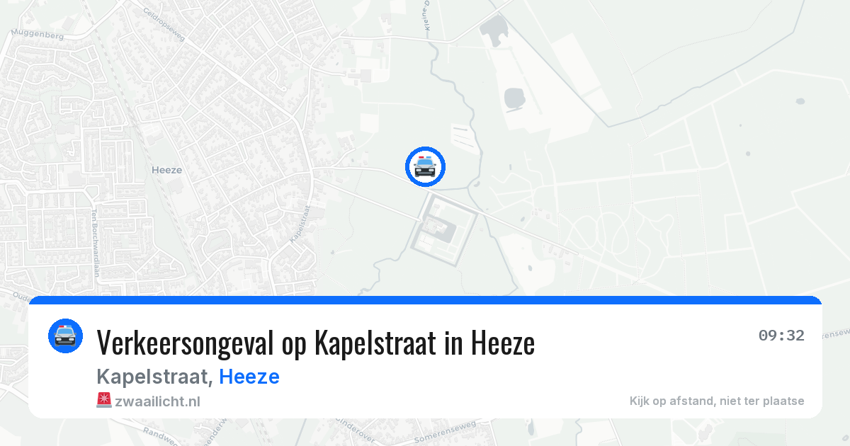 Verkeersongeval op Kapelstraat in Heeze — 20 mrt 2026