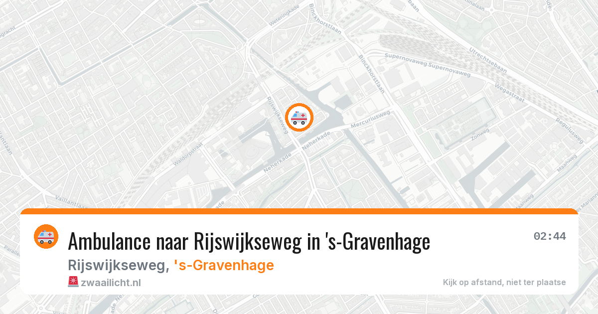 Ambulance naar Rijswijkseweg in 's-Gravenhage — 15 mrt 2026
