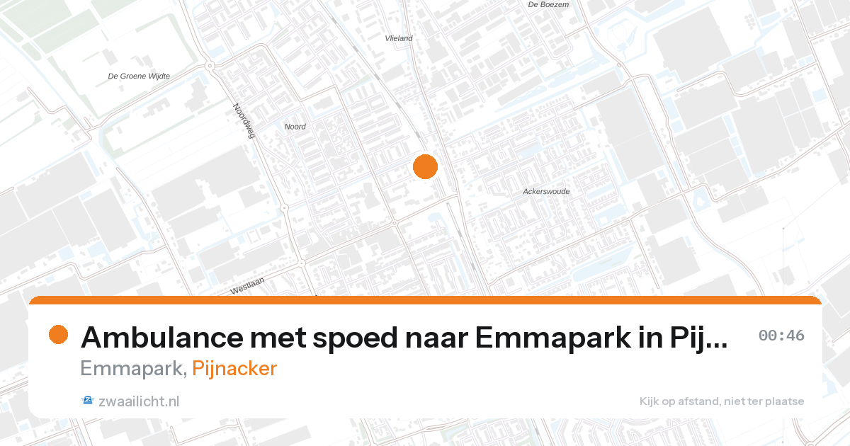 Ambulance met spoed naar Emmapark in Pijnacker — 4 apr 2026