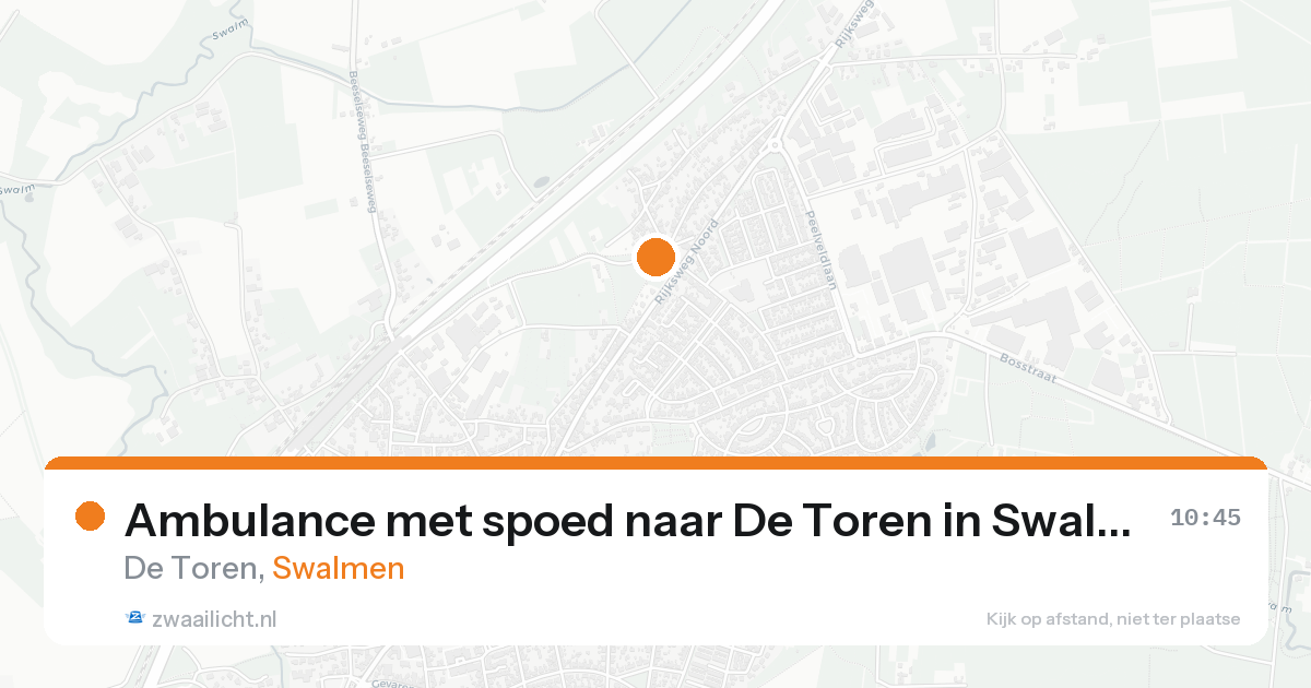 Ambulance met spoed naar De Toren in Swalmen — 7 feb 2026