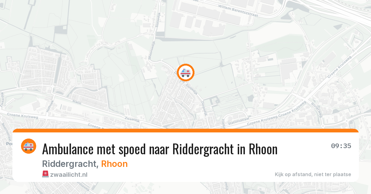 Ambulance met spoed naar Riddergracht in Rhoon — 31 jul 2026