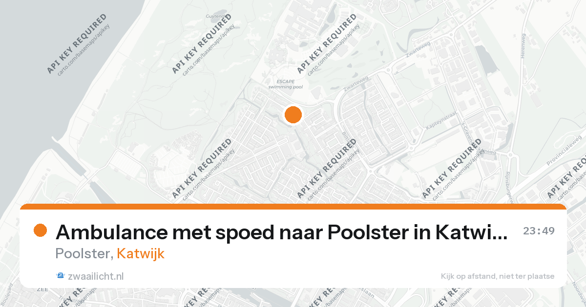 Ambulance met spoed naar Poolster in Katwijk — 21 jul 2026