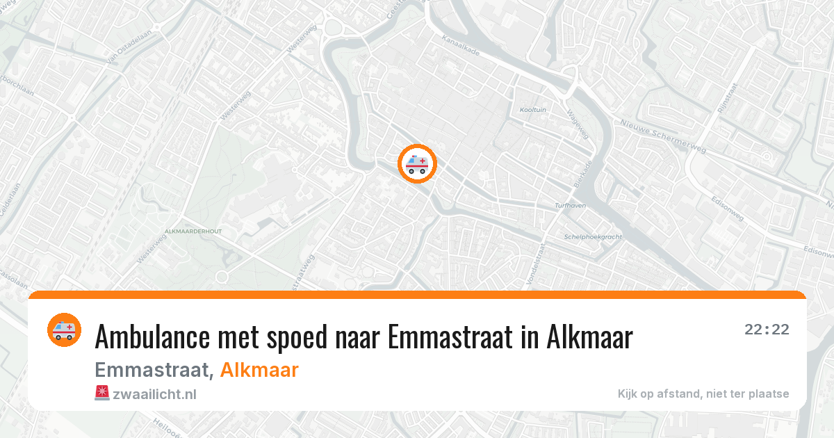 Ambulance met spoed naar Emmastraat in Alkmaar — 27 jun 2026
