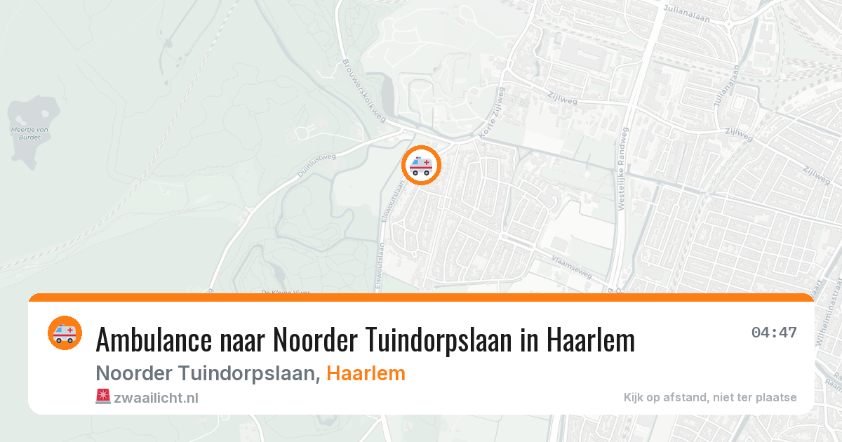 Ambulance naar Noorder Tuindorpslaan in Haarlem — 3 aug 2026