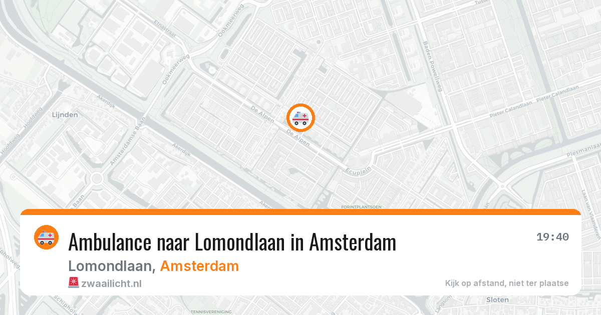 Ambulance naar Lomondlaan in Amsterdam — 22 mei 2026