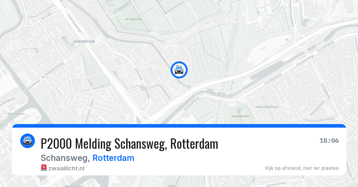 P2000 Melding Schansweg, Rotterdam — 29 jun 2026