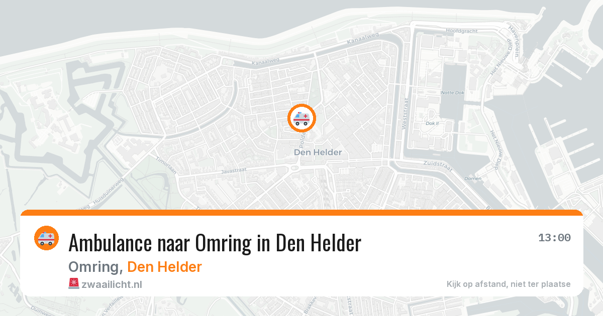 Ambulance naar Omring in Den Helder — 25 mrt 2026