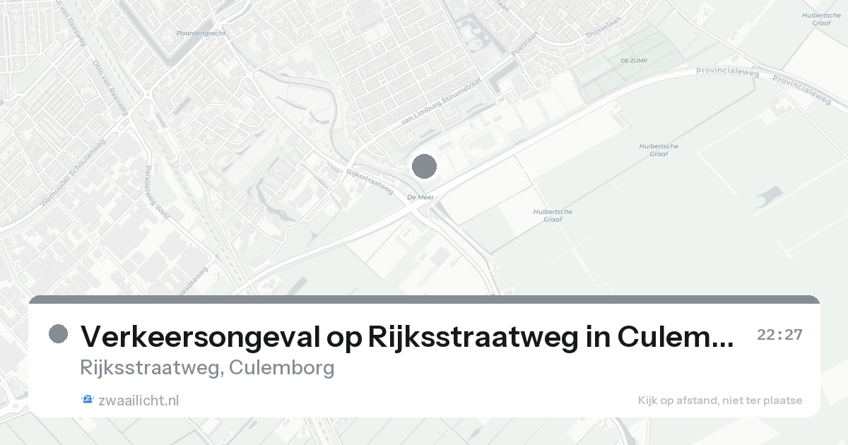 Verkeersongeval op Rijksstraatweg in Culemborg — 18 aug 2026