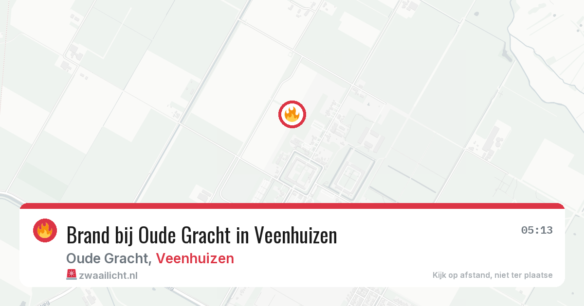 Brand bij Oude Gracht in Veenhuizen — 30 jul 2026
