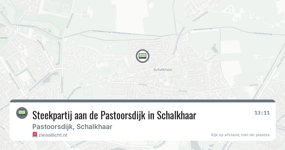 Steekpartij aan de Pastoorsdijk in Schalkhaar — 15 jul 2026