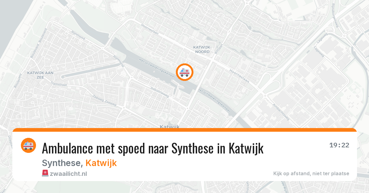 Ambulance met spoed naar Synthese in Katwijk — 31 mei 2026