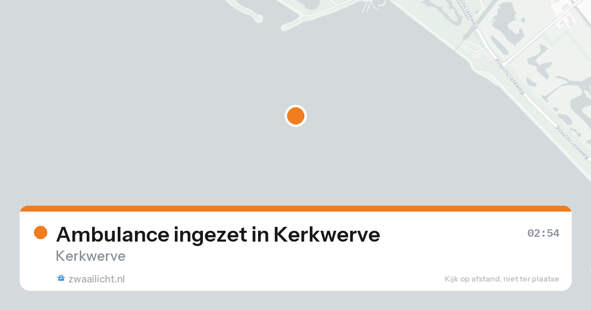 Ambulance ingezet in Kerkwerve — 26 aug 2026