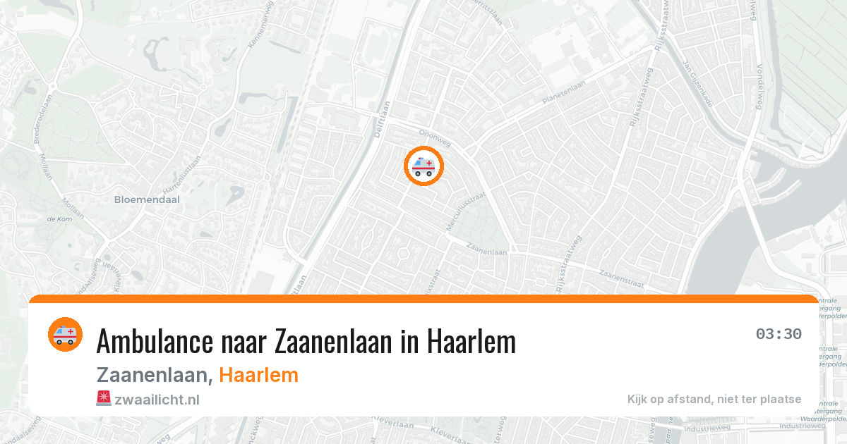Ambulance naar Zaanenlaan in Haarlem — 25 mrt 2026