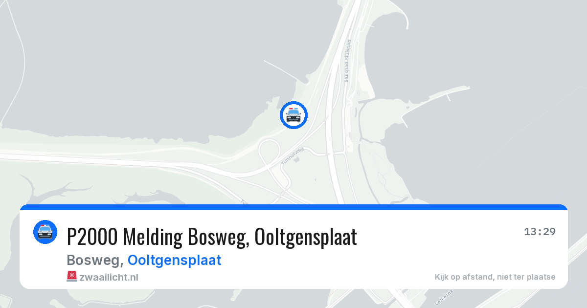P2000 Melding Bosweg, Ooltgensplaat — 28 jun 2026