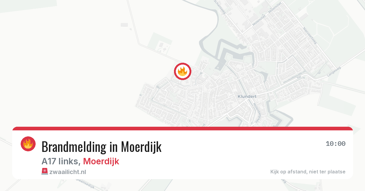 Brandmelding in Moerdijk — 7 mei 2026