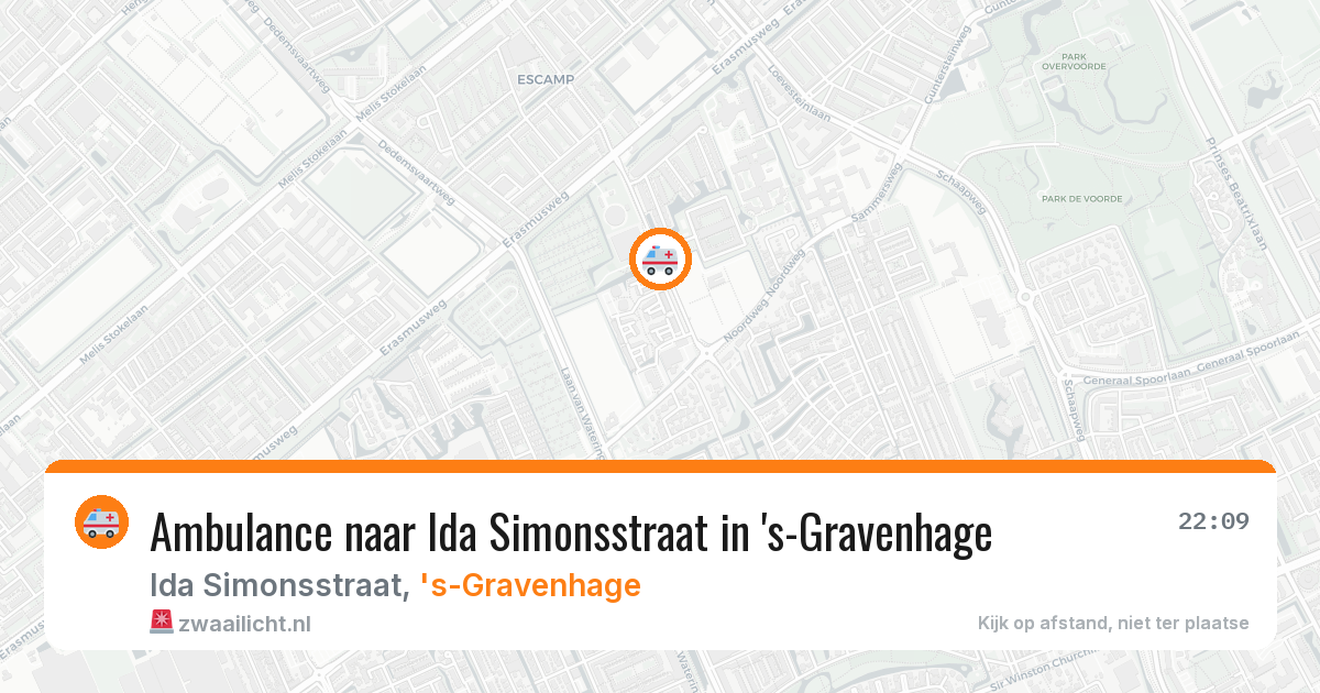 Ambulance naar Ida Simonsstraat in 's-Gravenhage — 15 jul 2026