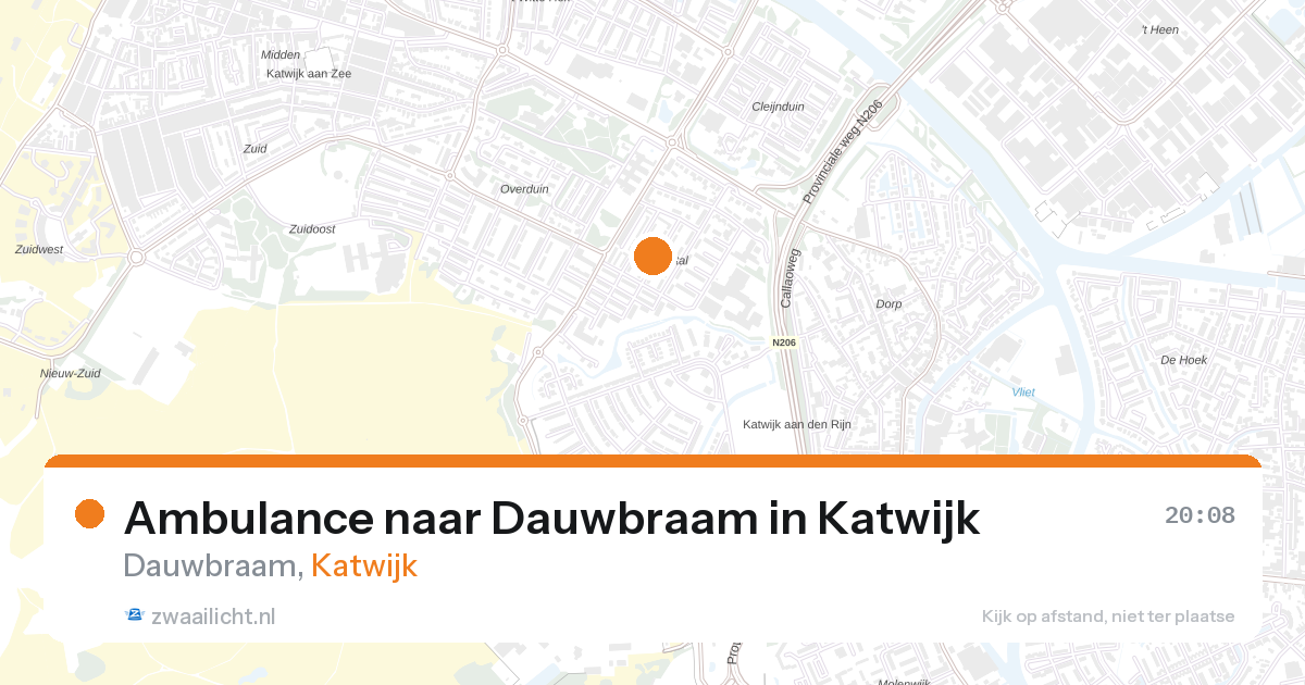 Ambulance naar Dauwbraam in Katwijk — 17 apr 2026