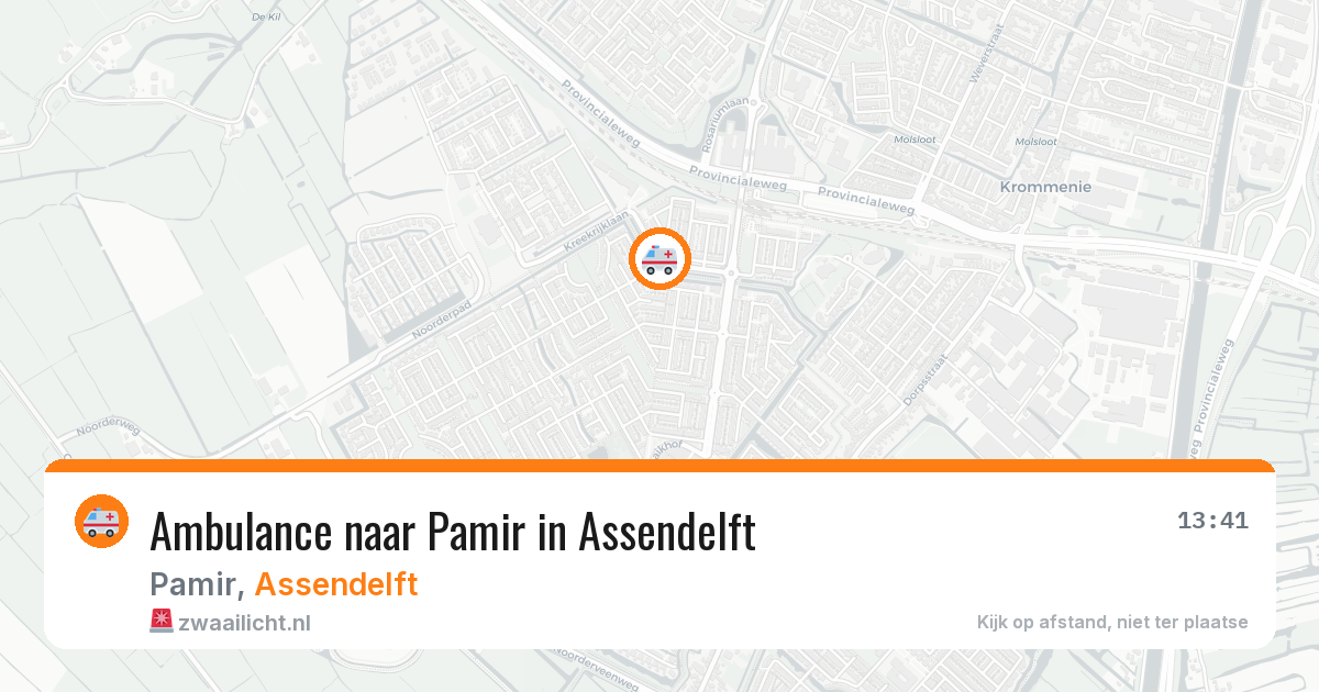 Ambulance naar Pamir in Assendelft — 7 aug 2026