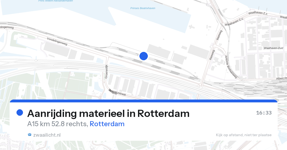 Aanrijding materieel in Rotterdam — 28 aug 2026