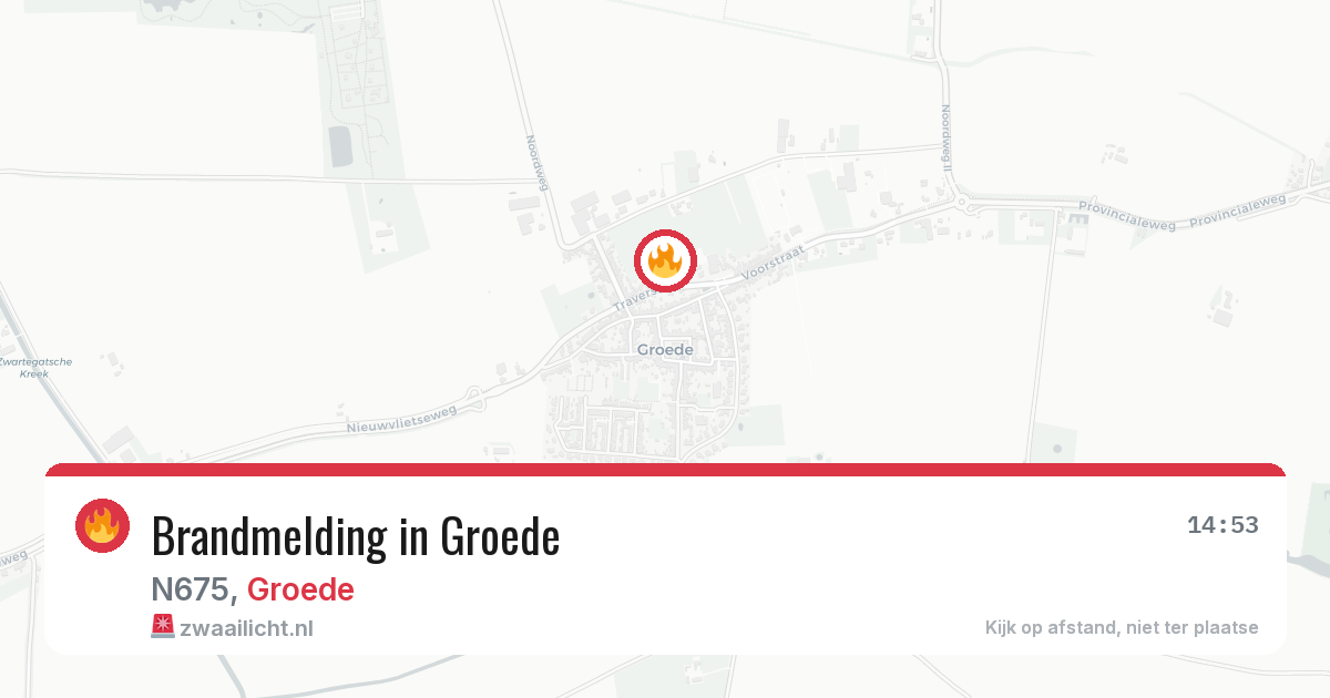 Brandmelding in Groede — 4 mrt 2026