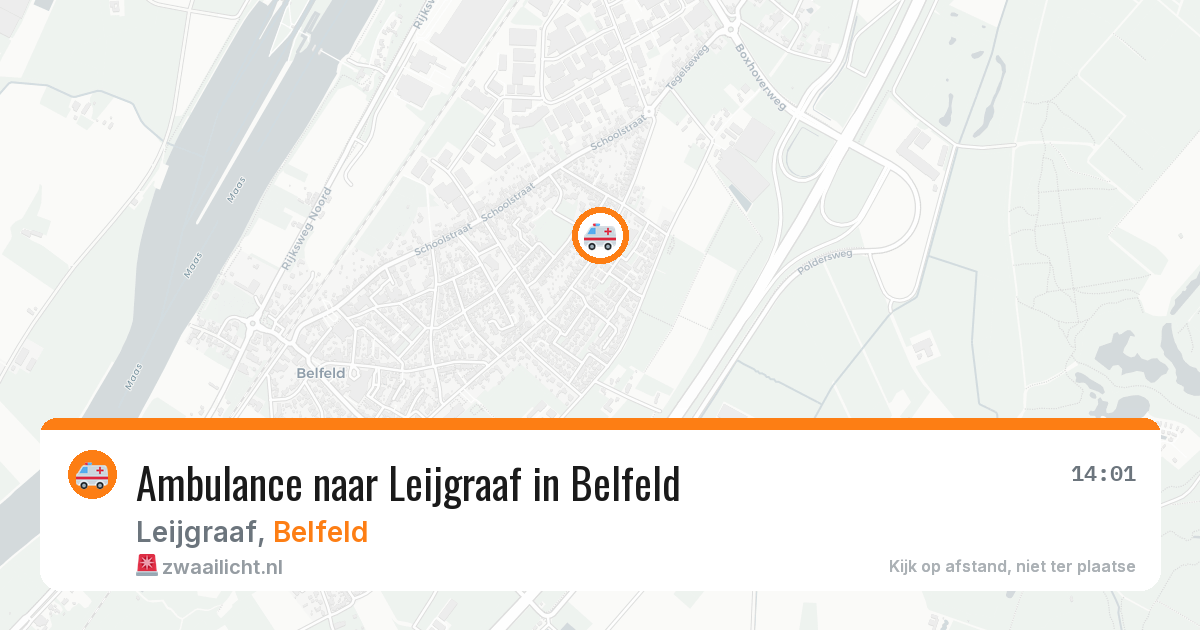 Ambulance naar Leijgraaf in Belfeld — 9 jun 2026