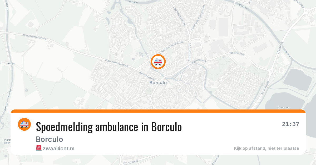 Spoedmelding ambulance in Borculo — 31 jul 2026