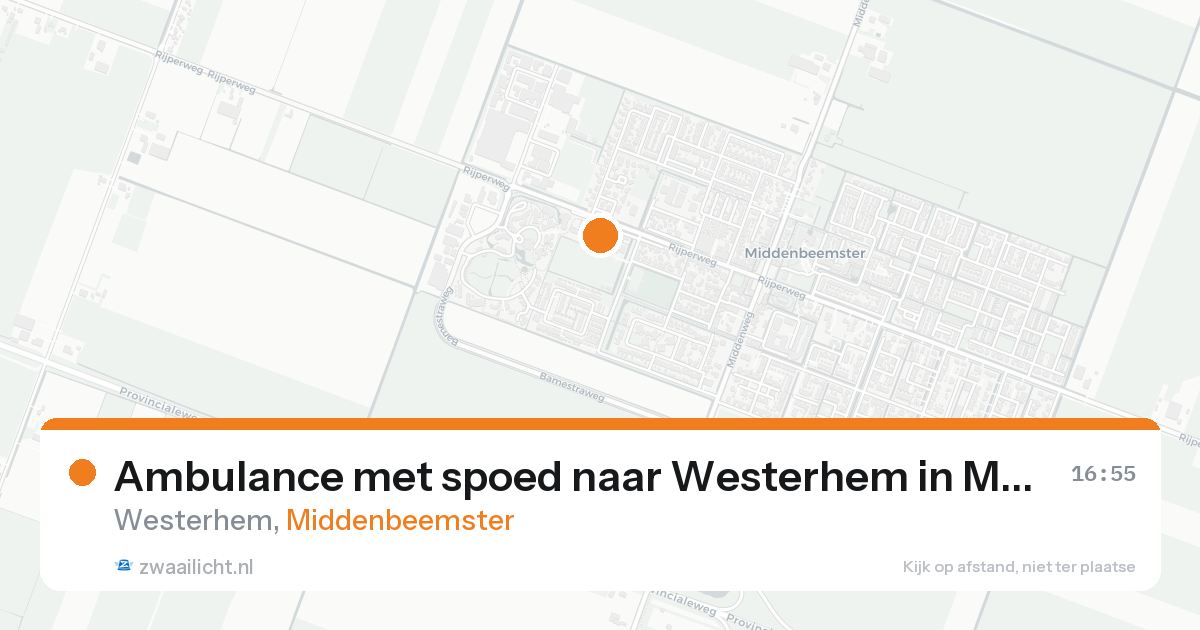 Ambulance met spoed naar Westerhem in Middenbeemster — 31 jan 2026