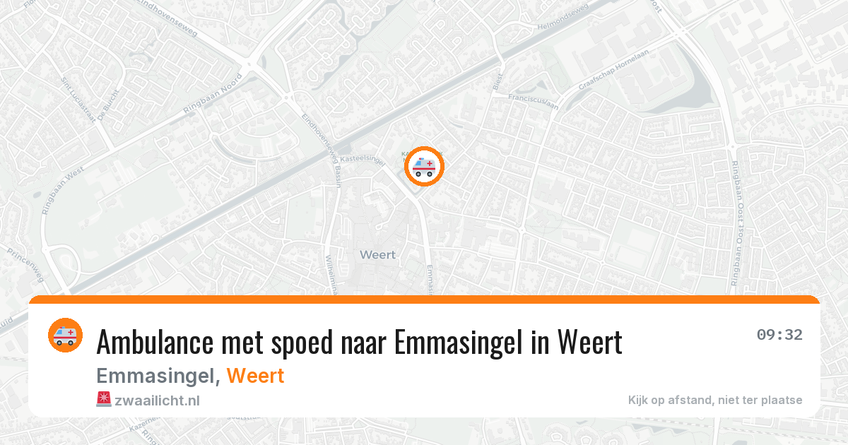 Ambulance met spoed naar Emmasingel in Weert — 10 jun 2026