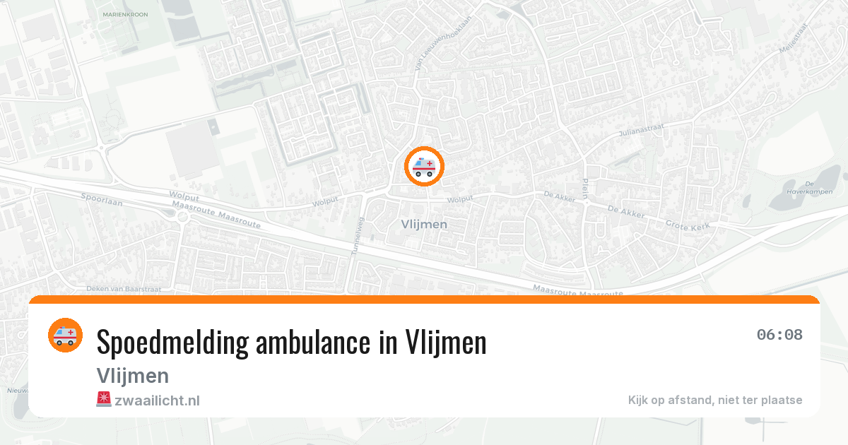 Spoedmelding ambulance in Vlijmen — 11 apr 2026