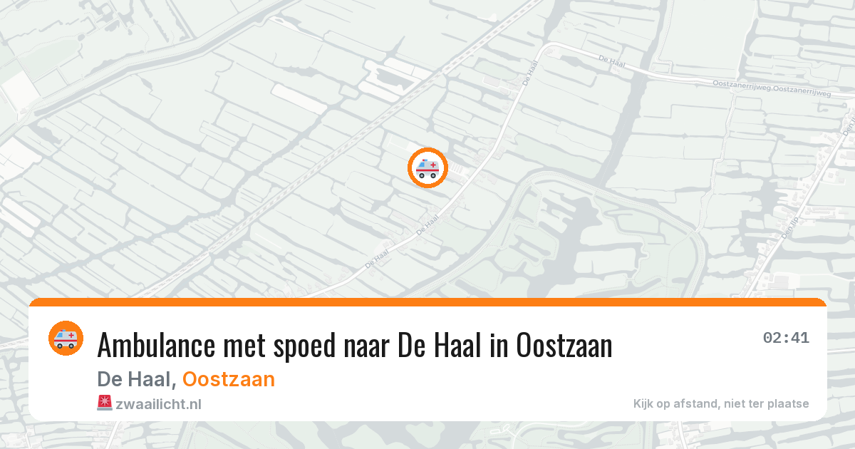 Ambulance met spoed naar De Haal in Oostzaan — 22 jan 2026