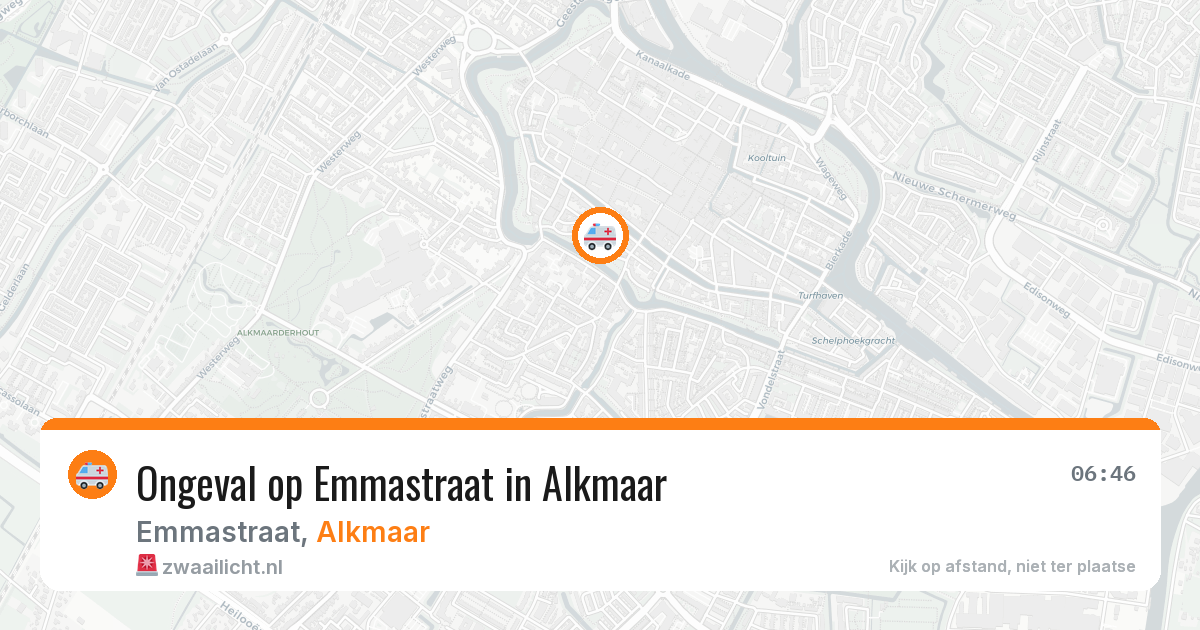 Ongeval op Emmastraat in Alkmaar — 8 jul 2026