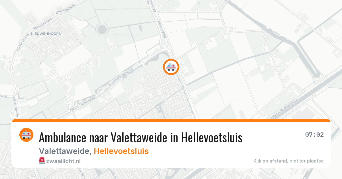 Ambulance naar Valettaweide in Hellevoetsluis — 24 jul 2026