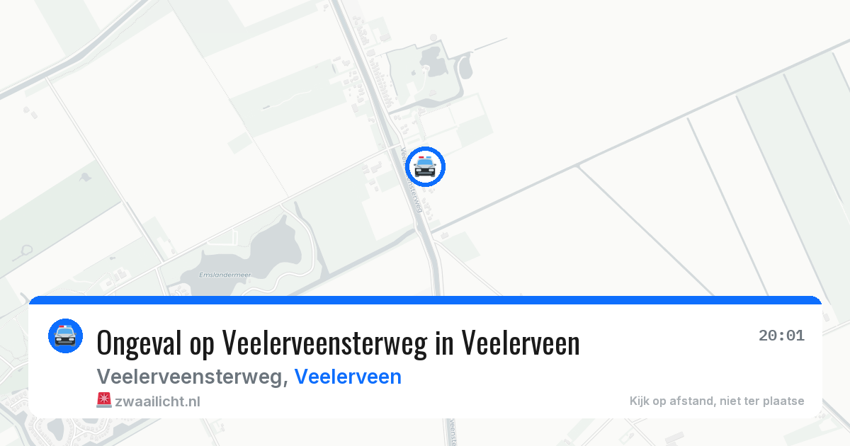 Ongeval op Veelerveensterweg in Veelerveen — 16 jan 2026