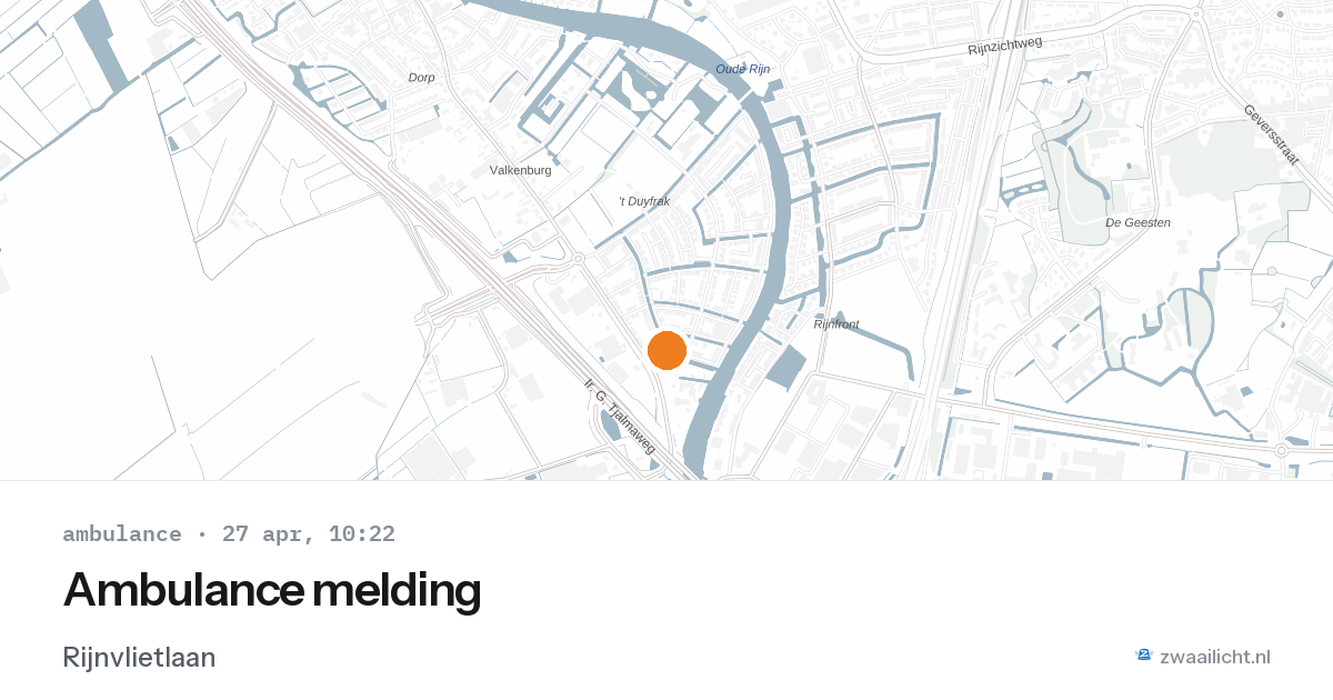 Ambulance melding — 27 apr 2026