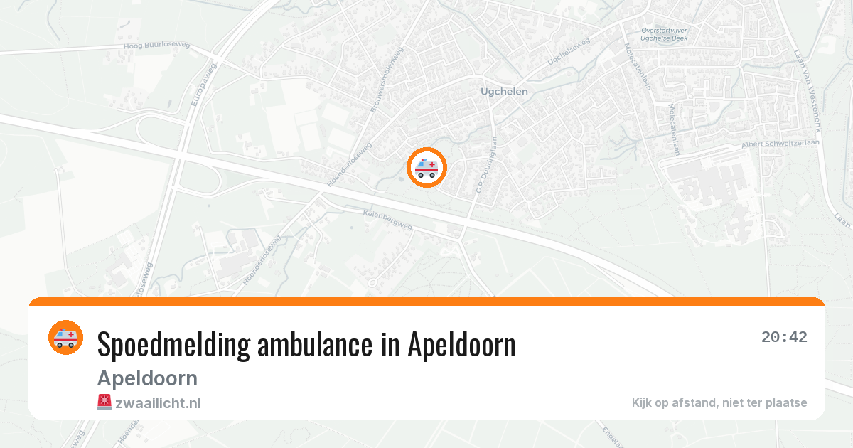 Spoedmelding ambulance in Apeldoorn — 31 jul 2026