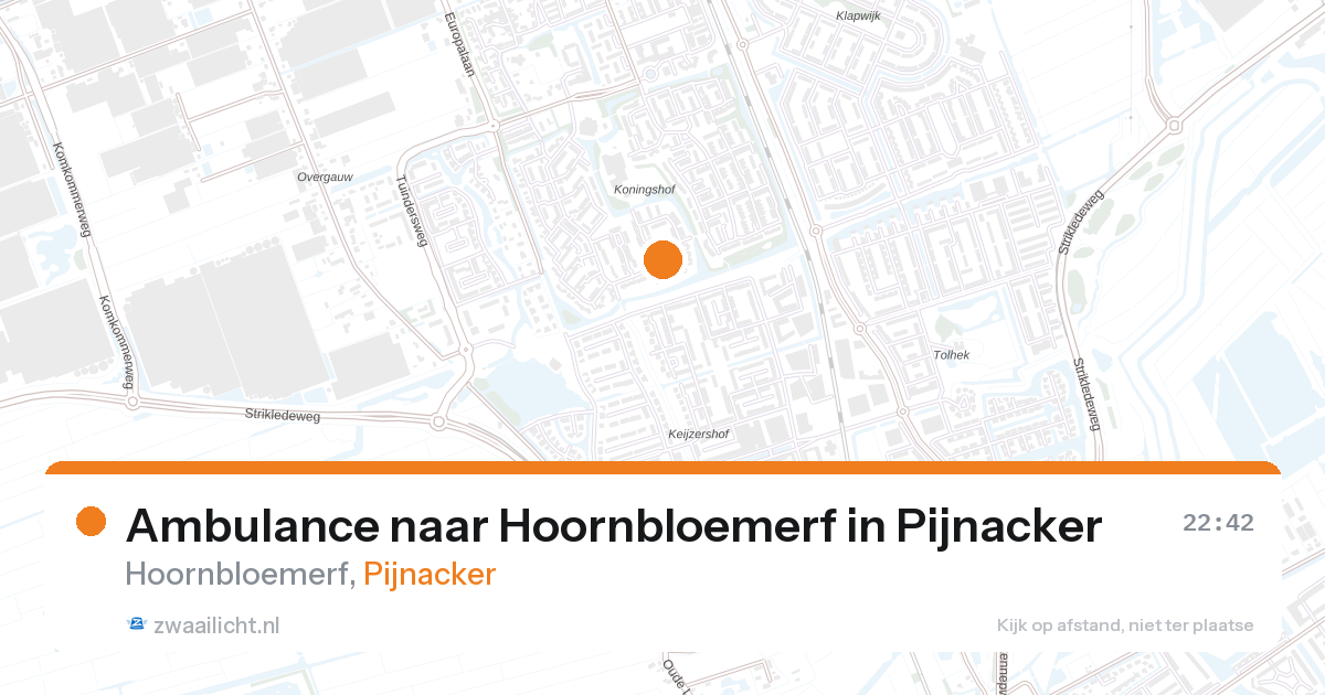 Ambulance naar Hoornbloemerf in Pijnacker — 22 feb 2026